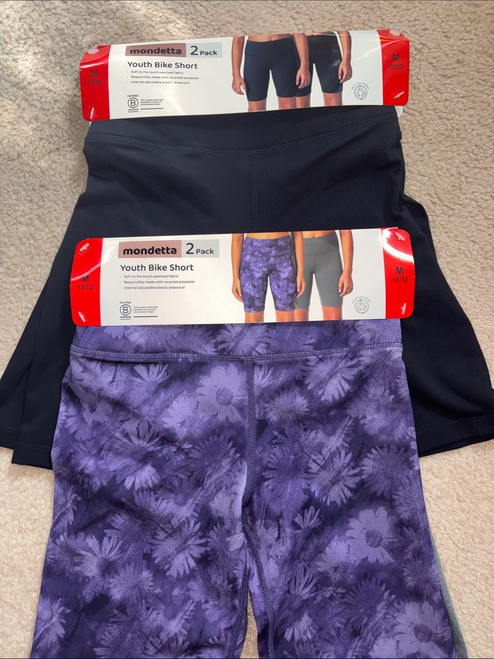 Mondetta Youth Bike Shorts